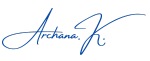 Archana's Signature